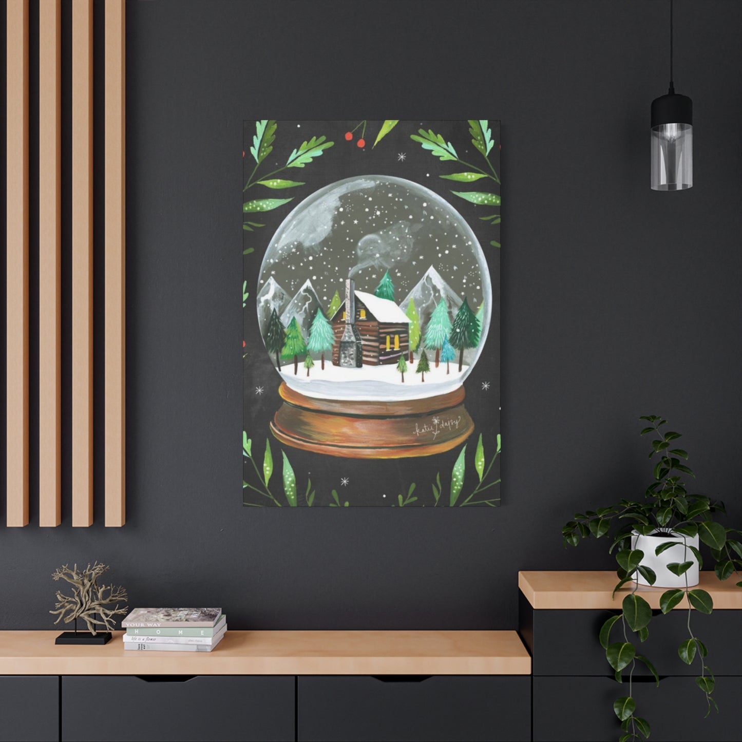 Snow Globe Painting Wall Art & Canvas Prints