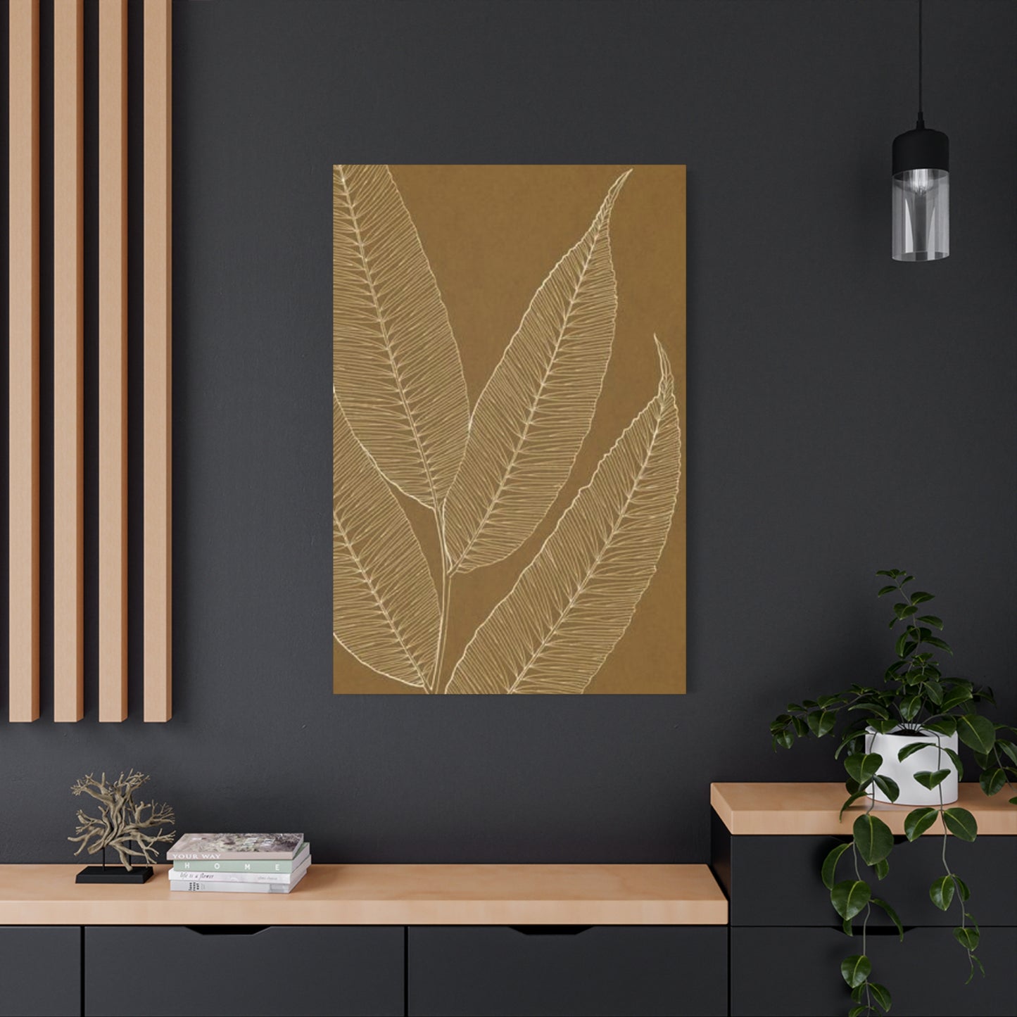 Palm Tree Brown Leaves Wall Art & Canvas Prints