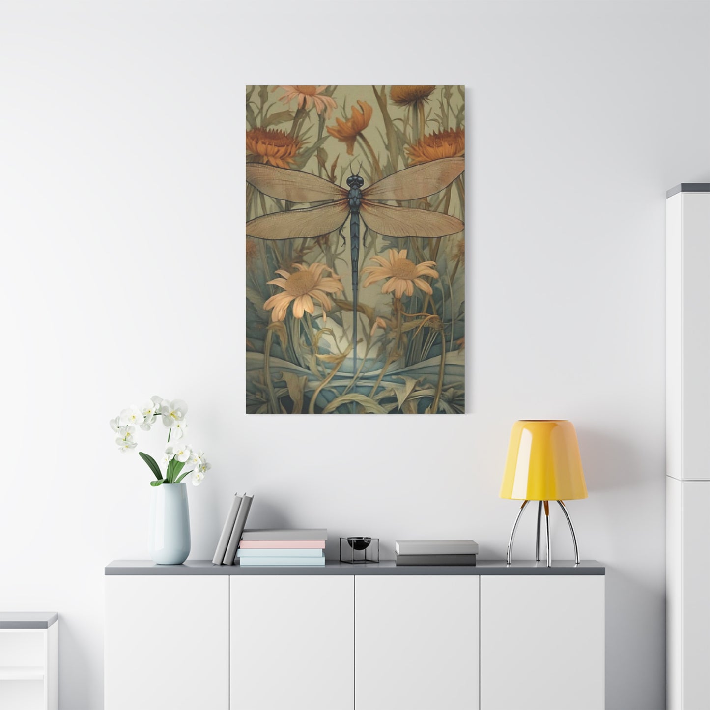 Brown Wing Dragonfly Wall Art & Canvas Prints