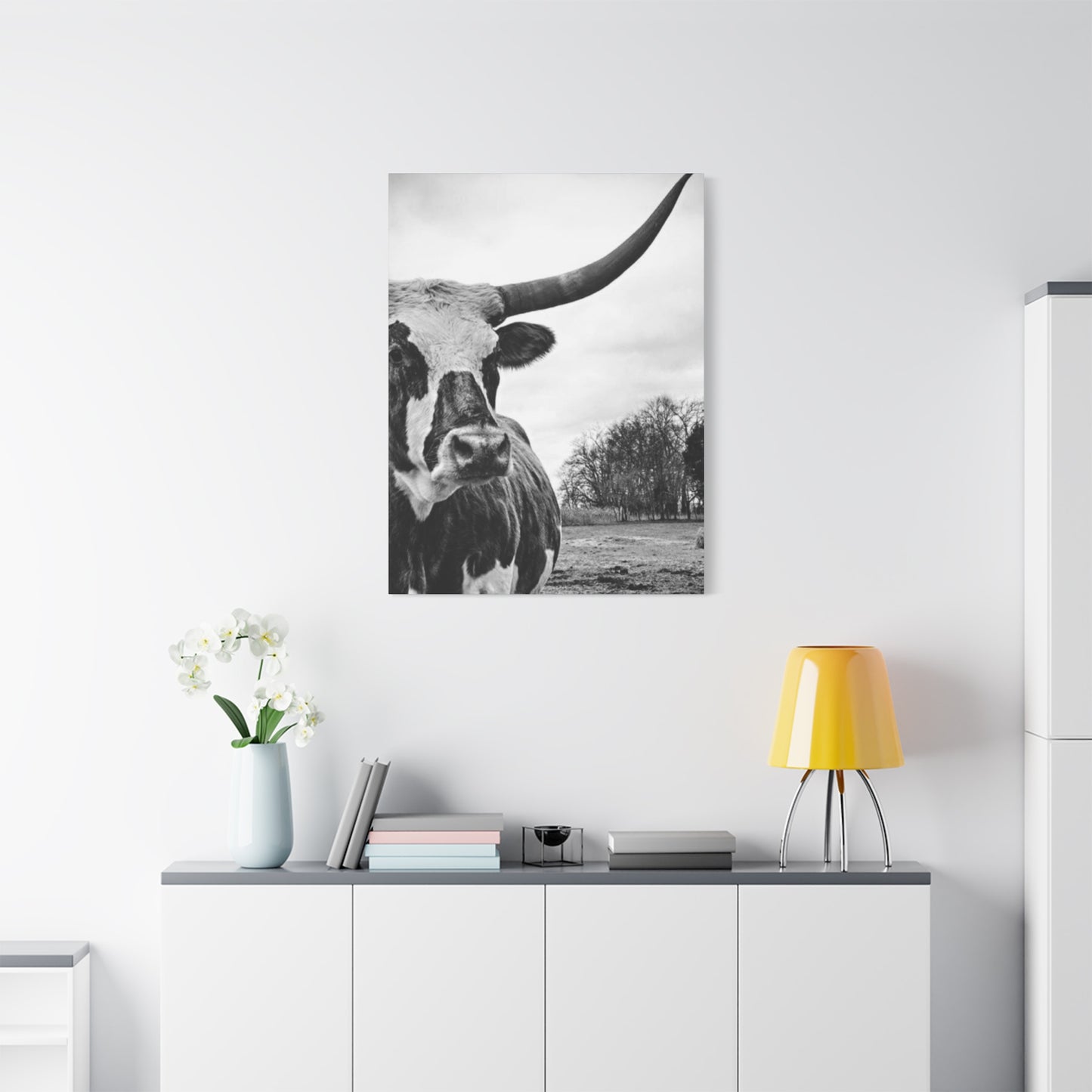 Wild Buffalo Longhorn Photos Wall Art & Canvas Prints