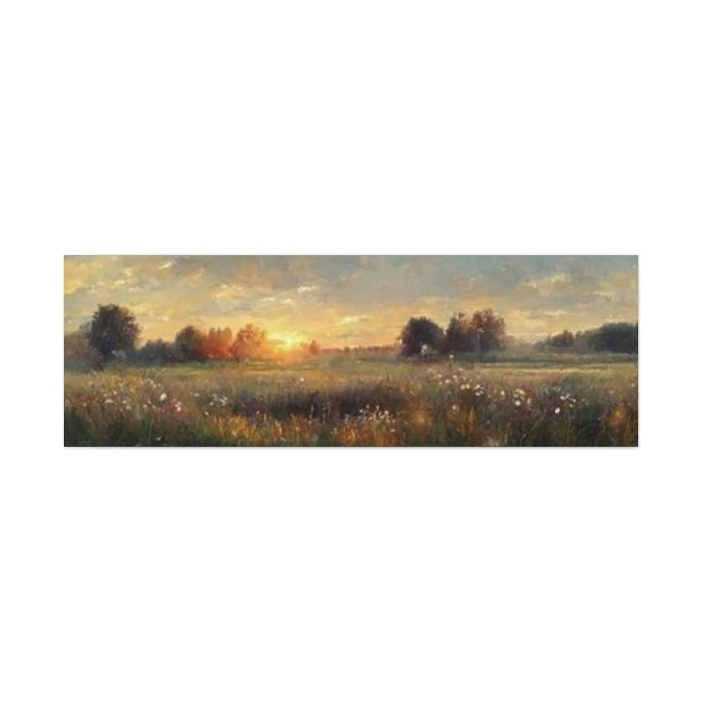 Sunrise In Lush Green Wildlife Panoramas Wall Art & Canvas Prints