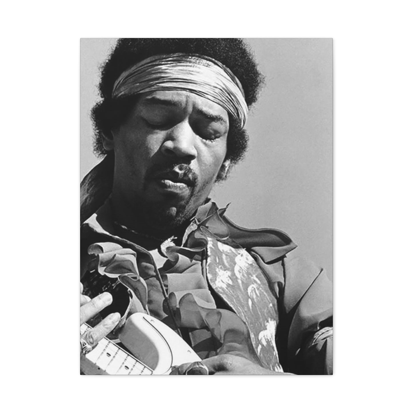 Black & White Jimi Hendrix Poster Wall Art & Canvas Prints