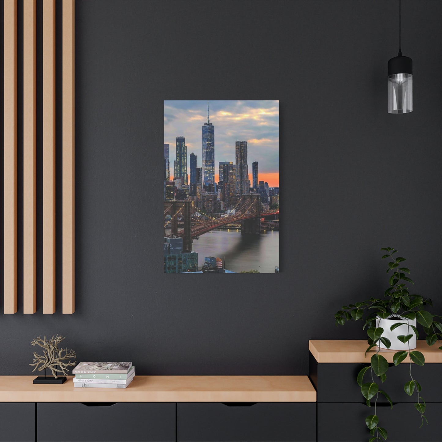 Cloudy NYC Skyline Wall Art & Canvas Prints