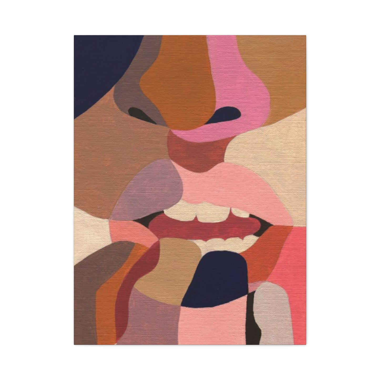 Lips Abstract Painting Wall Art & Canvas Prints