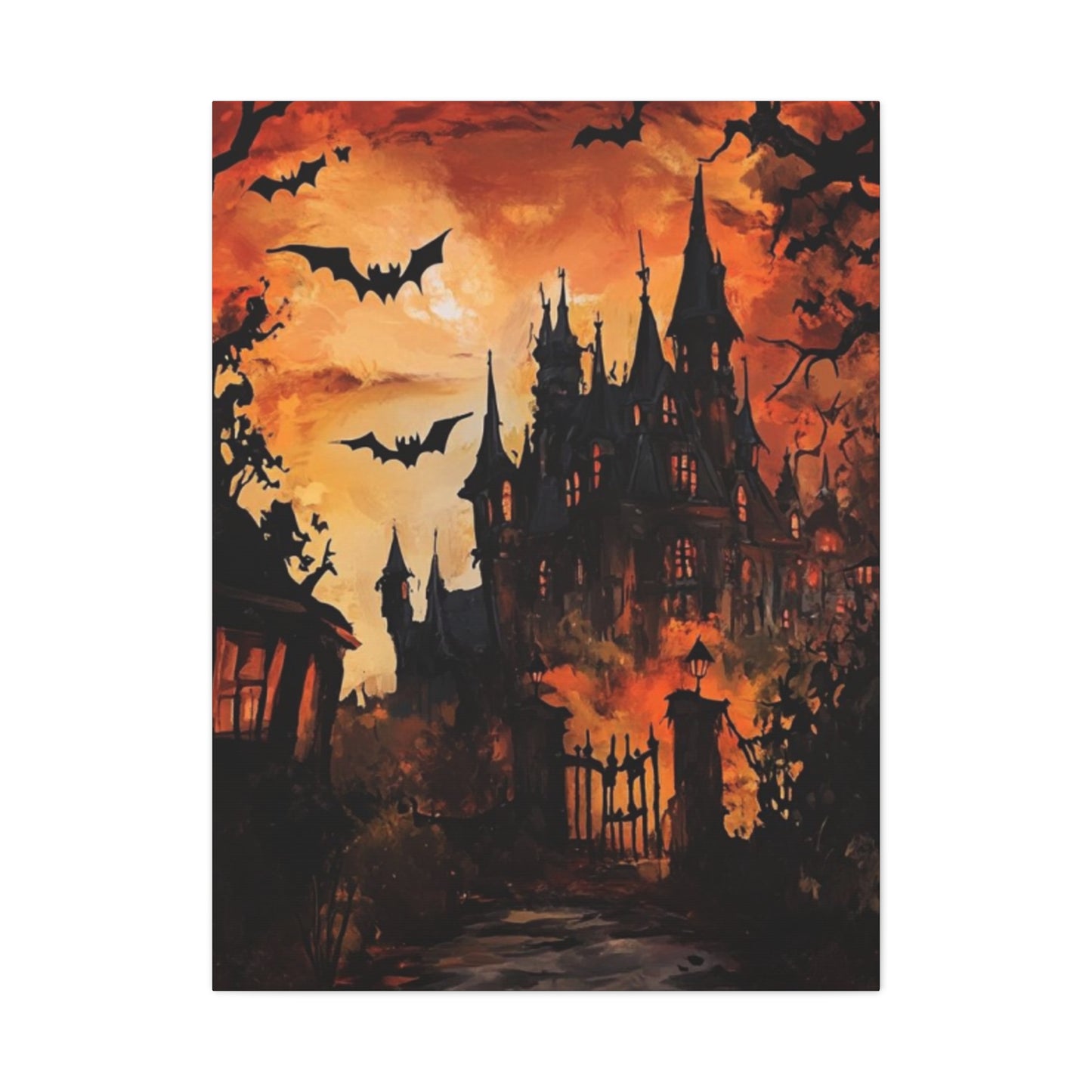 Halloween Mansion Wall Art & Canvas Prints