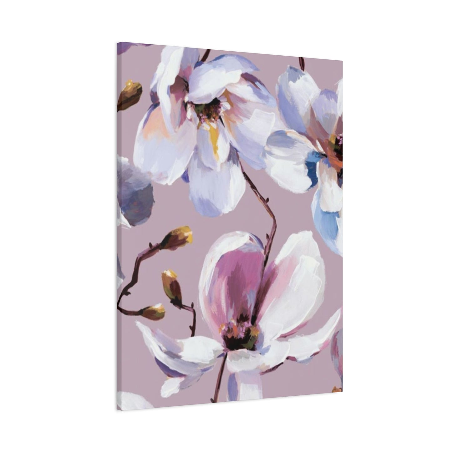 Purple Magnolia Flower Painting Wall Art & Canvas Prints