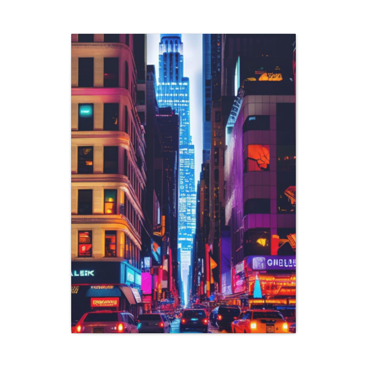 Night Life Of NYC Streets NYC Skyline Wall Art & Canvas Prints