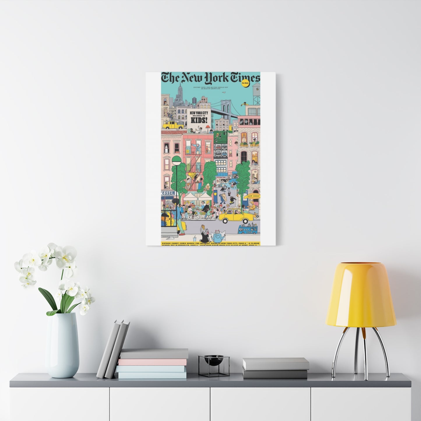 Animation Of New York City Skyline Wall Art & Canvas Prints