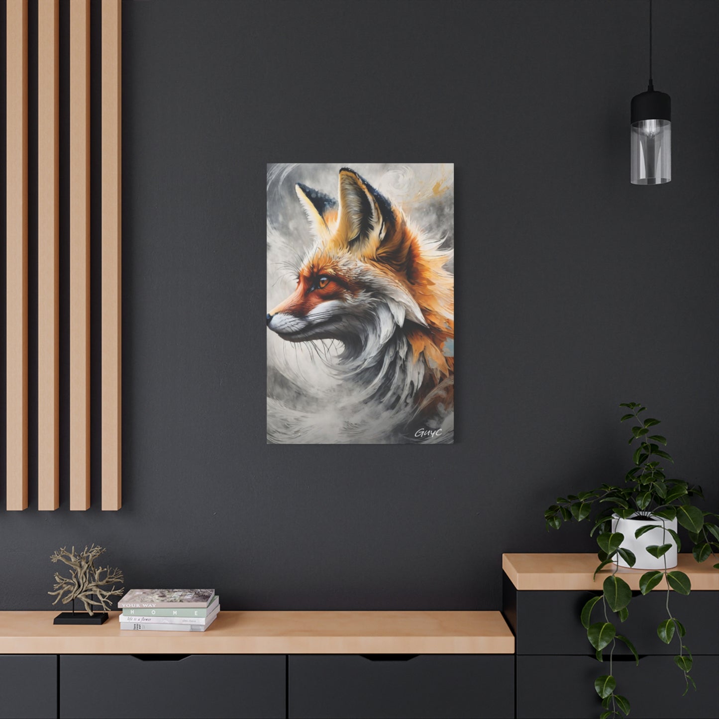 The Red Abstract Fox Wall Art & Canvas Prints