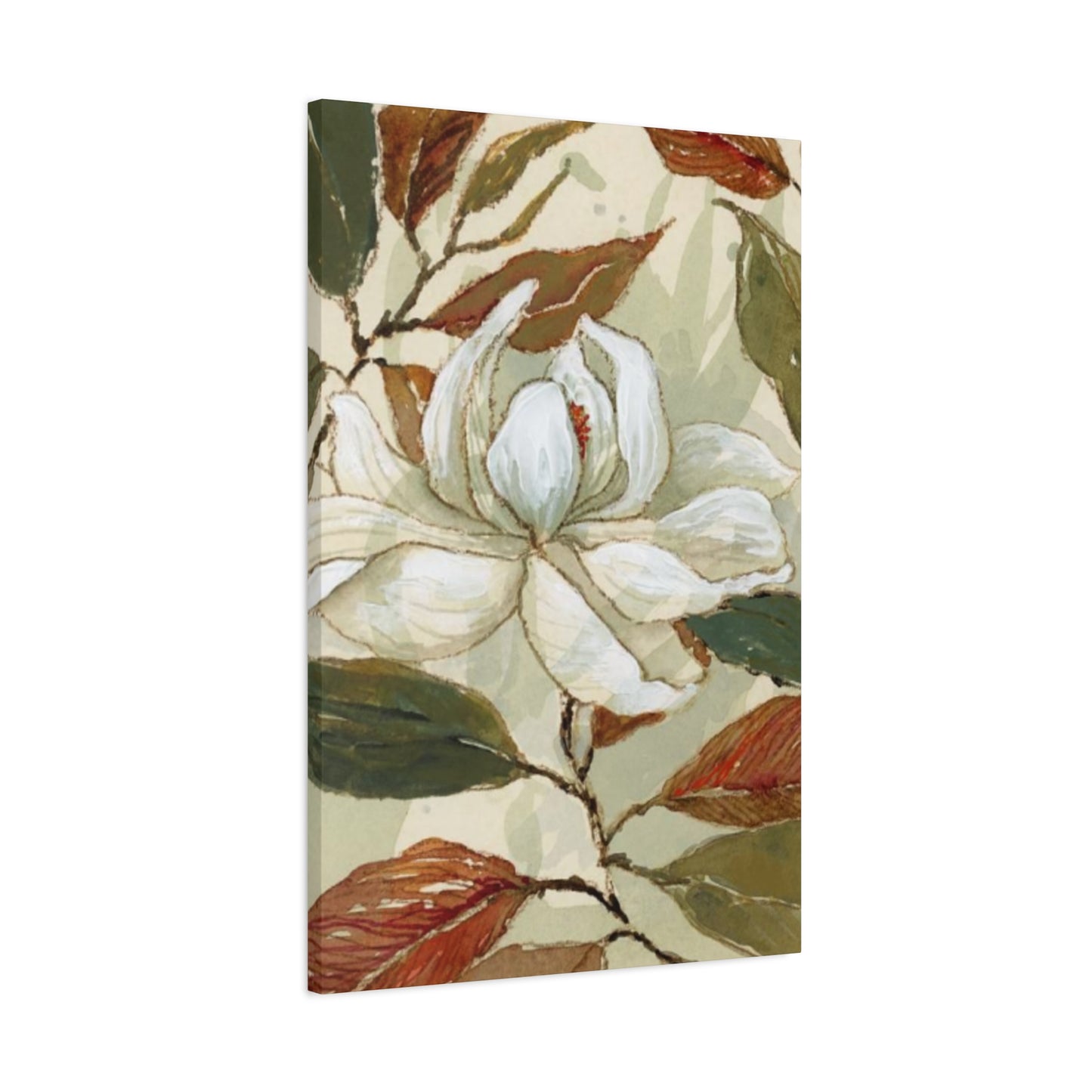 White Magnolia Flower Wall Art & Canvas Prints