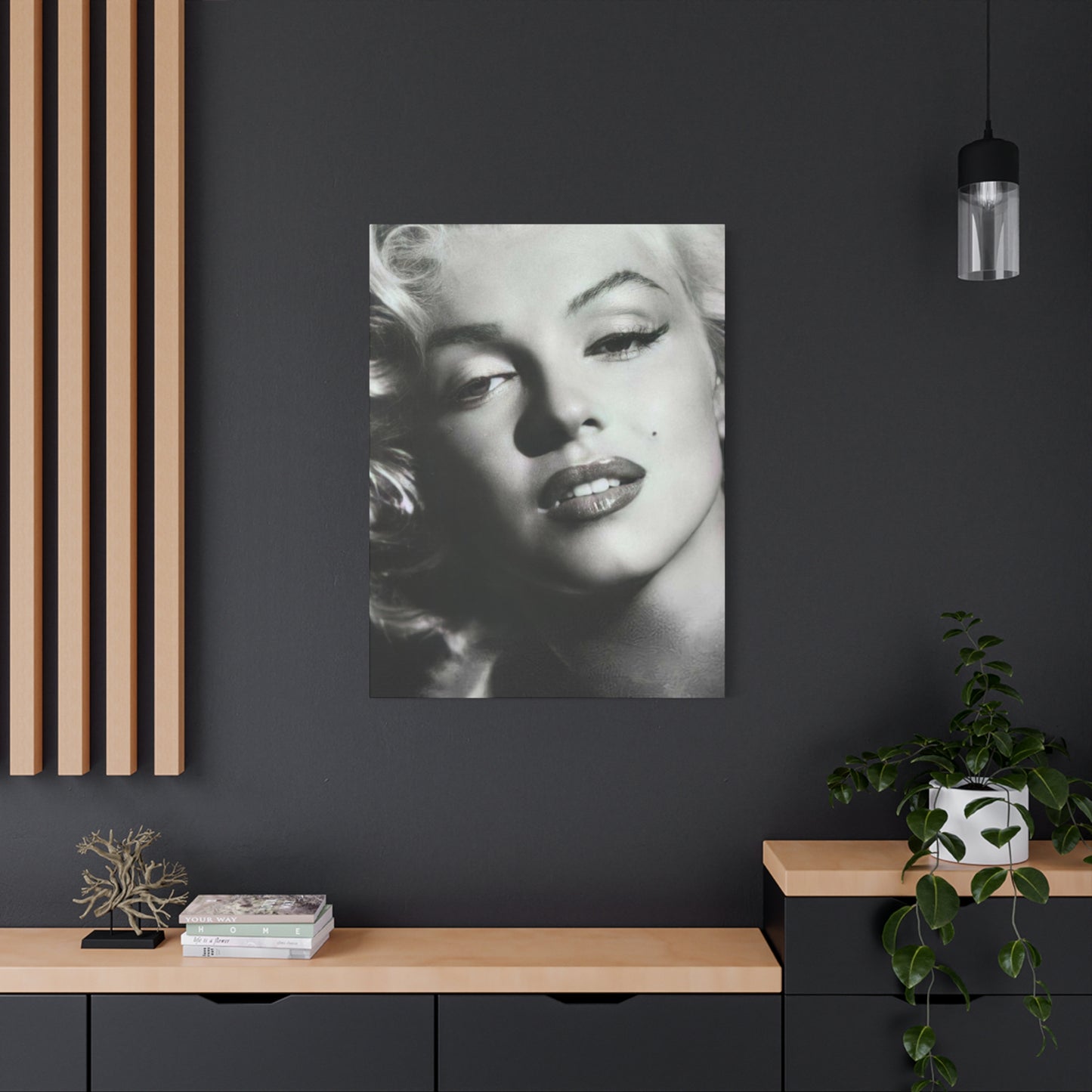 Monochrome Marilyn Monroe Beautiful Poster Wall Art & Canvas Prints