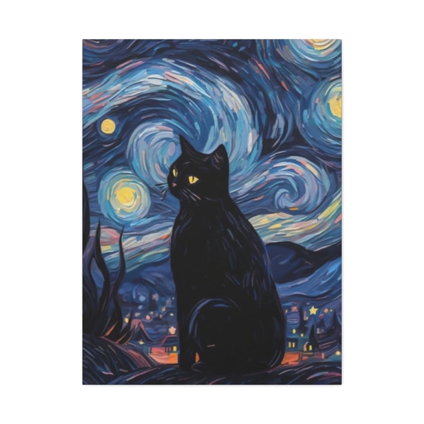 Black Cat Vincent Van Gogh Abstract Modernism Wall Art & Canvas Prints