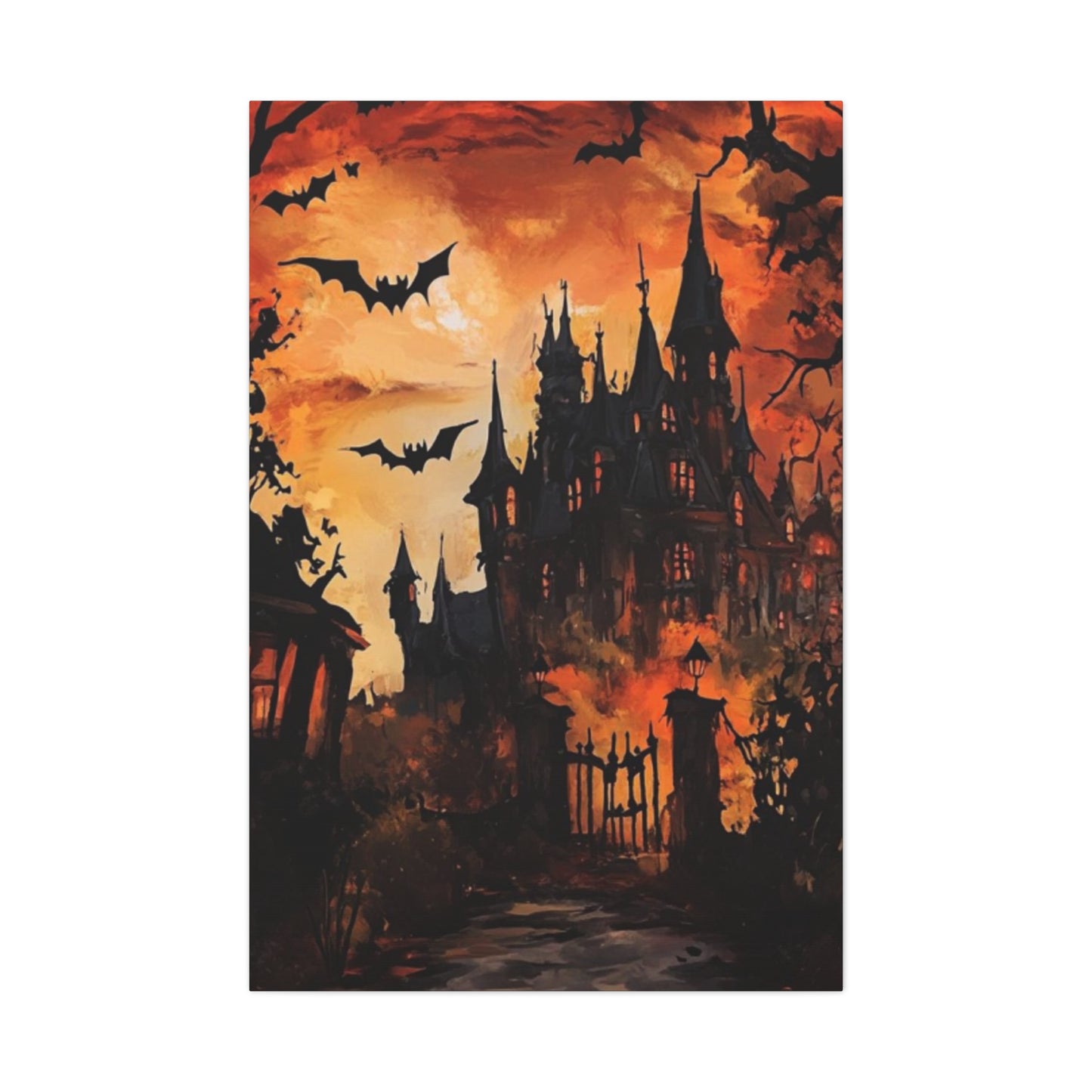 Halloween Mansion Wall Art & Canvas Prints