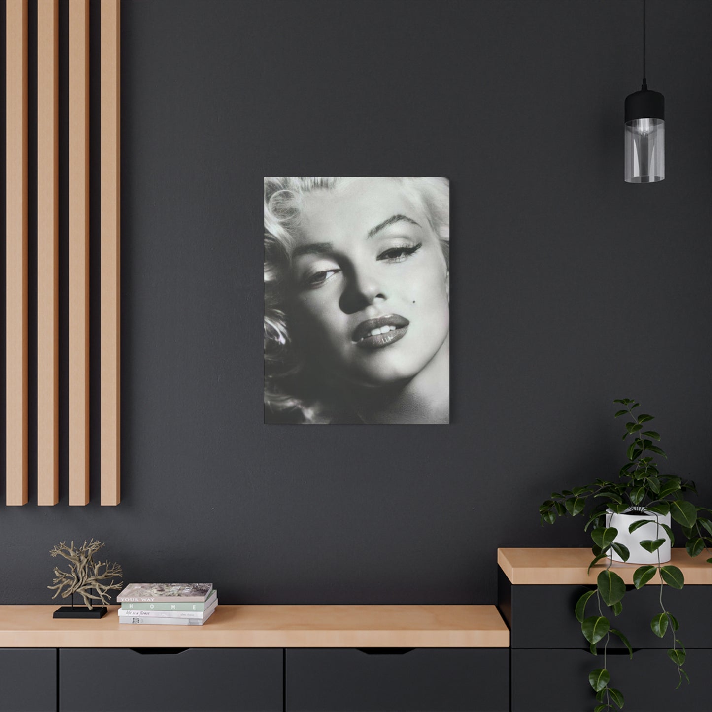 Monochrome Marilyn Monroe Beautiful Poster Wall Art & Canvas Prints