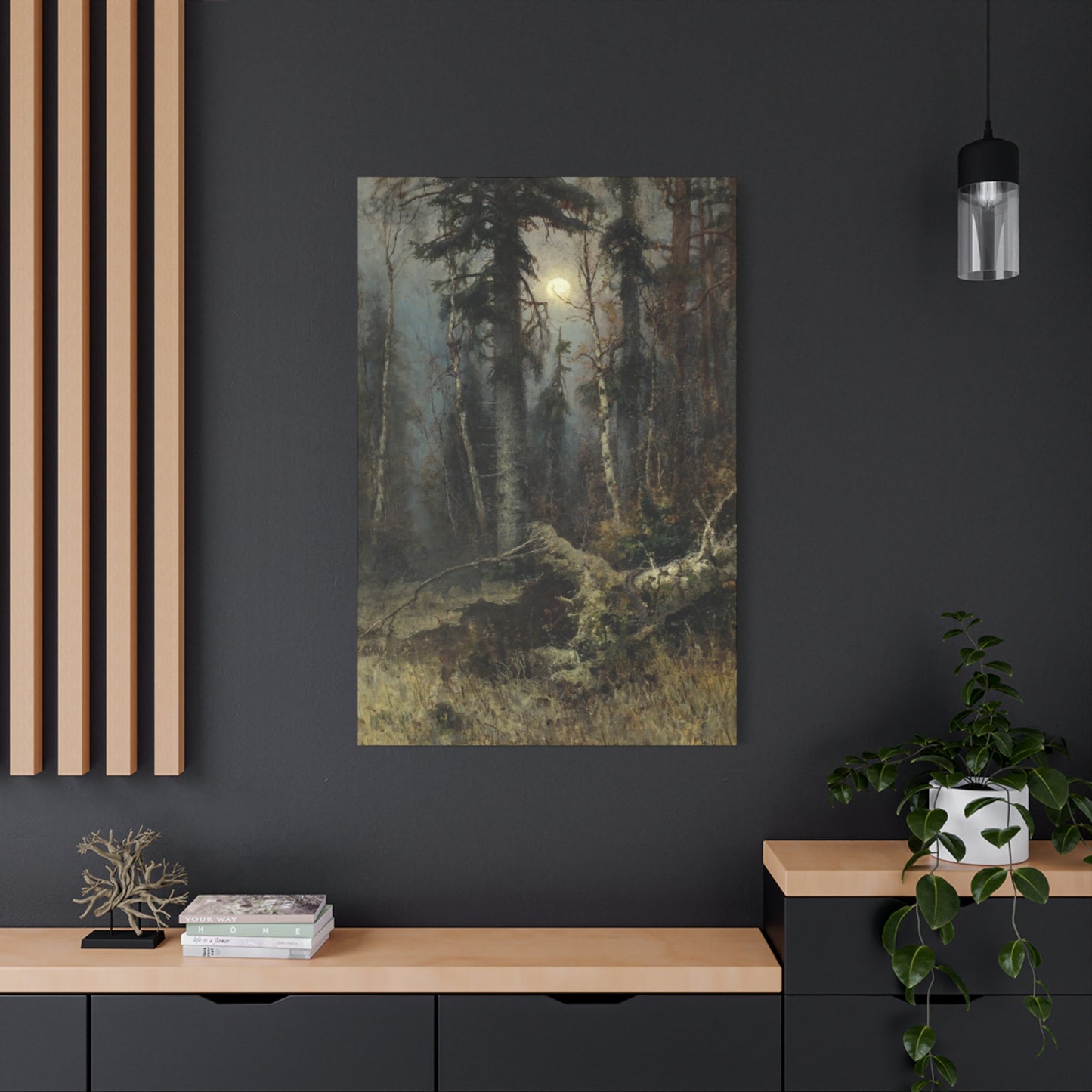 Full Moon Forest Wall Art & Canvas Prints