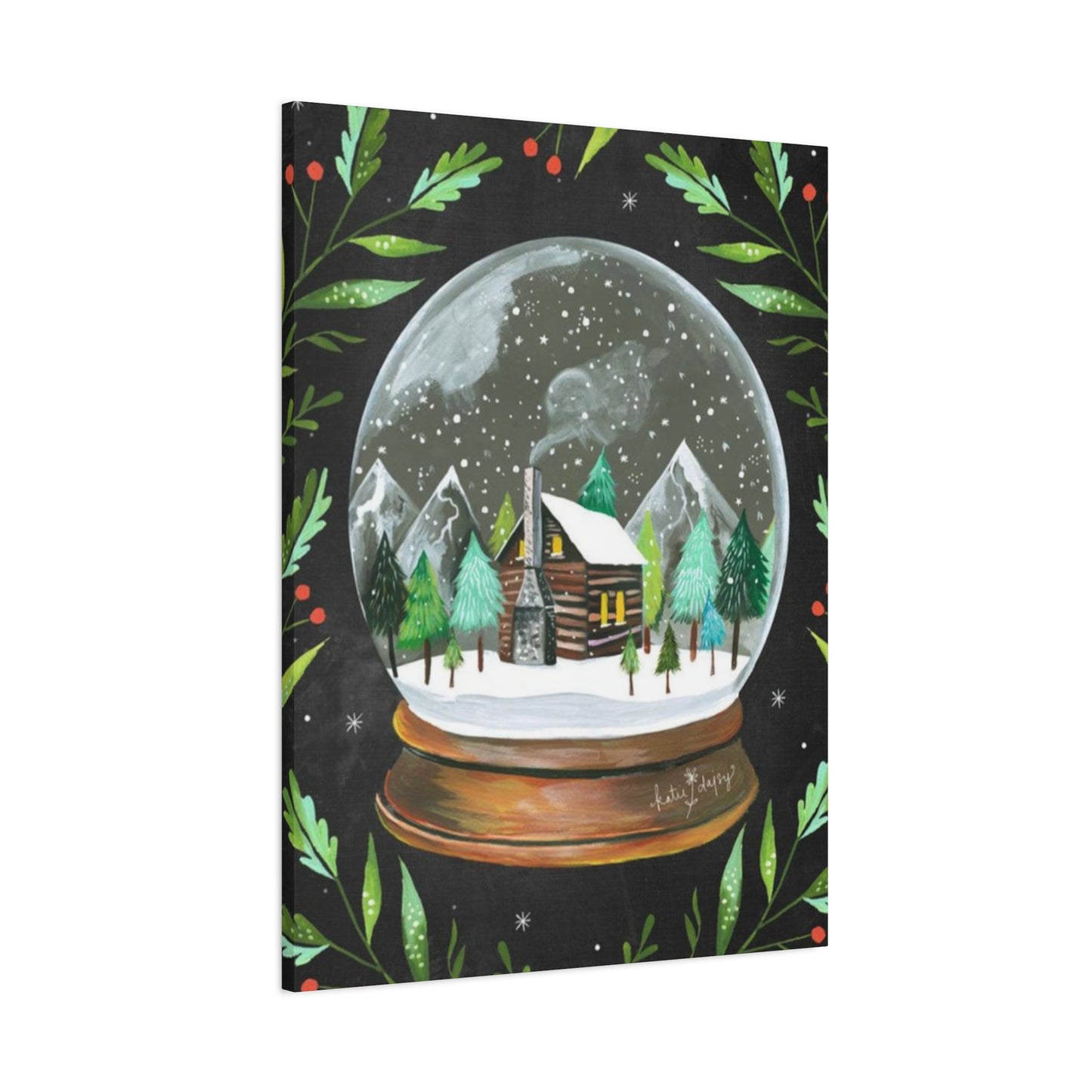 Snow Globe Painting Wall Art & Canvas Prints