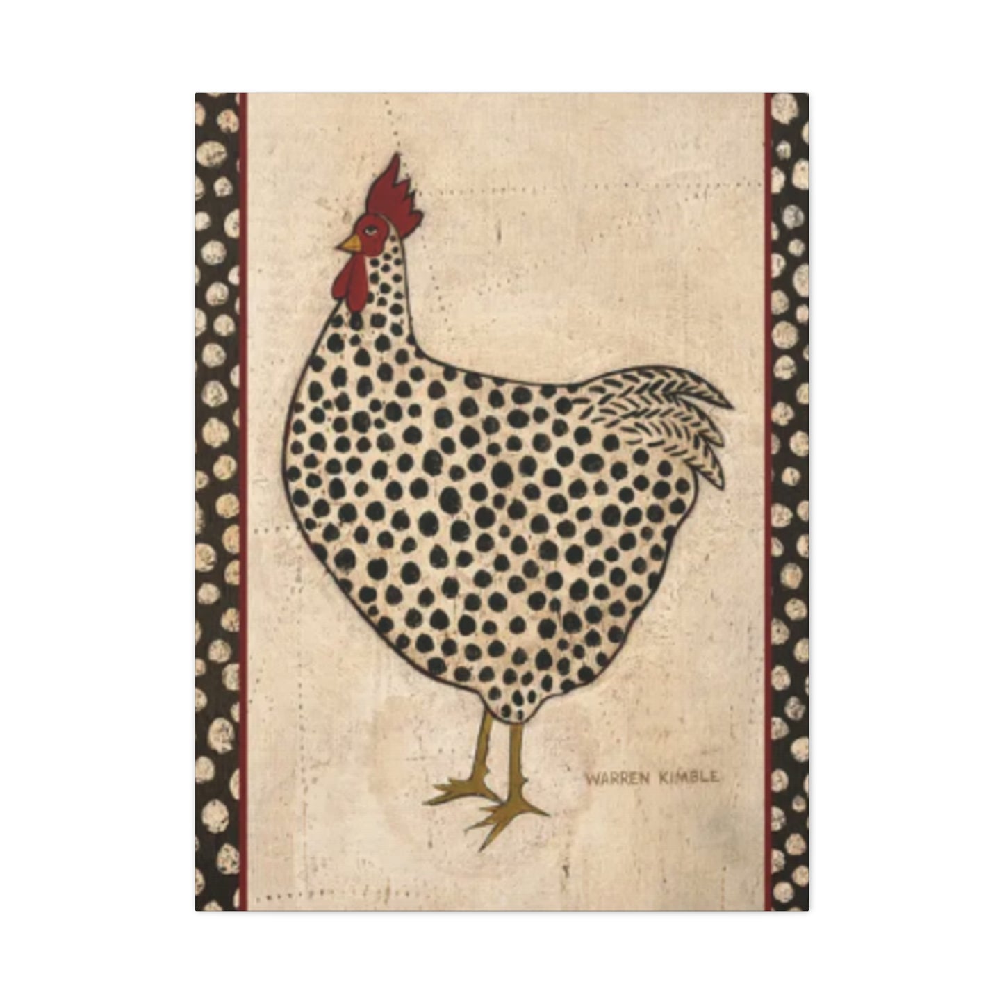 Chicken Drawing Kimble Warren Wall Art & Canvas Prints