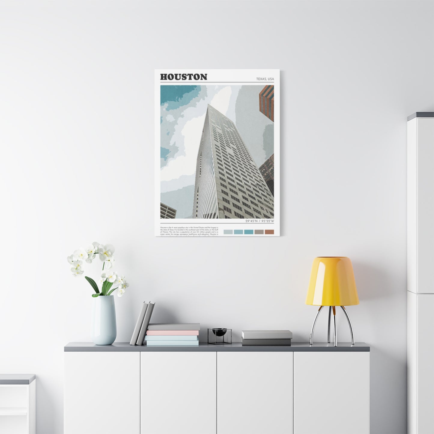 Building in Houston Skylines Wall Art & Canvas Prints