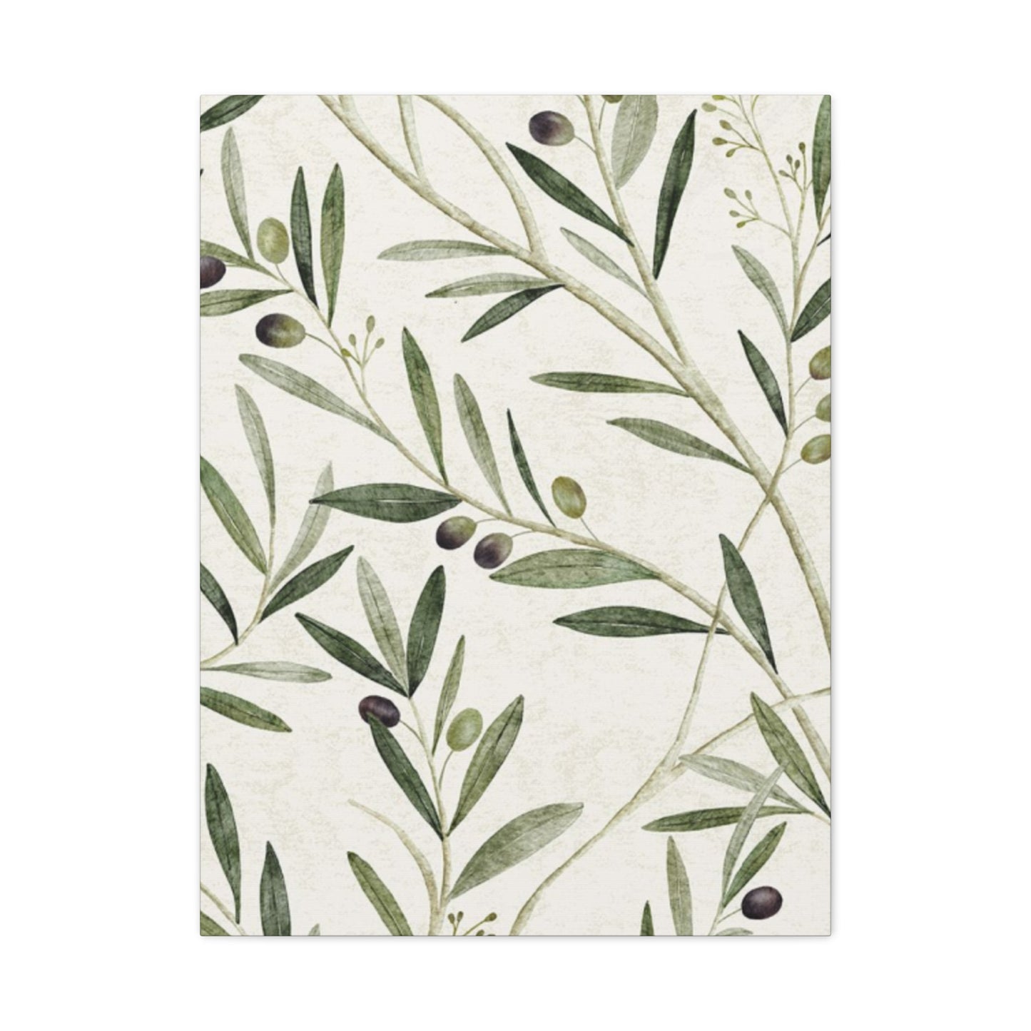 Olive Green Plant Leaves Wall Art & Canvas Prints