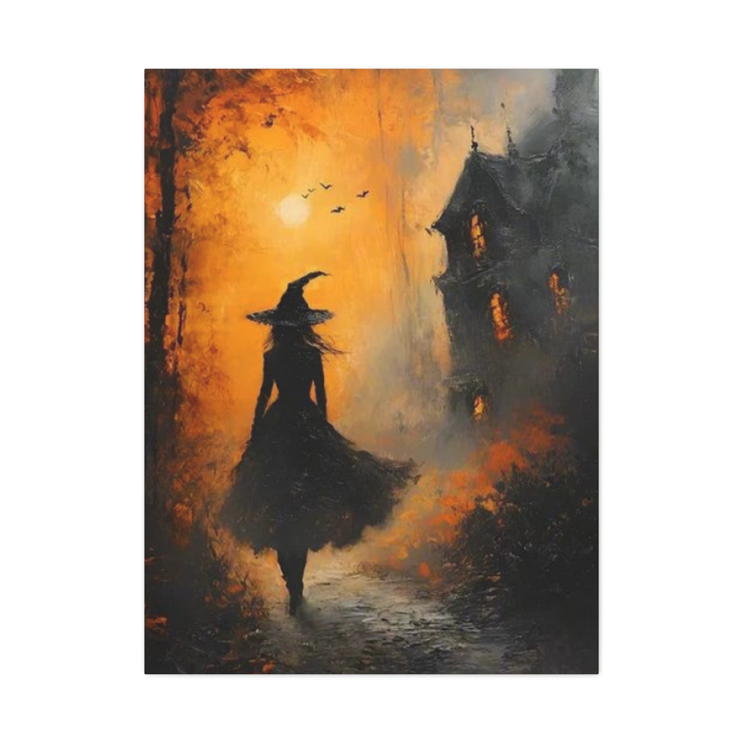 Halloween Scary Painting Wall Art & Canvas Prints