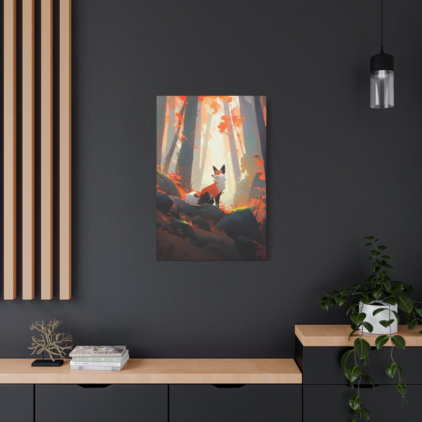 Fox in Forest Wall Art & Canvas Prints