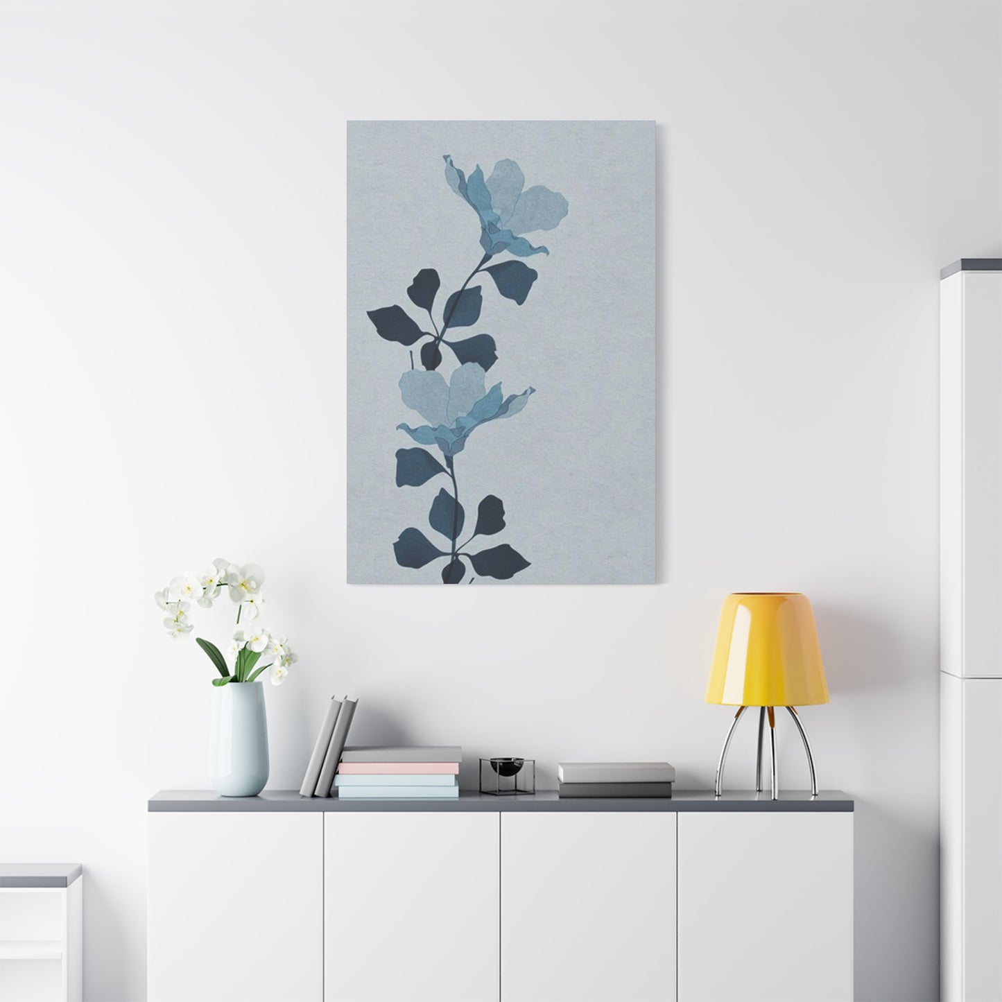 Blue Leaves Entryway Wall Art & Canvas Prints