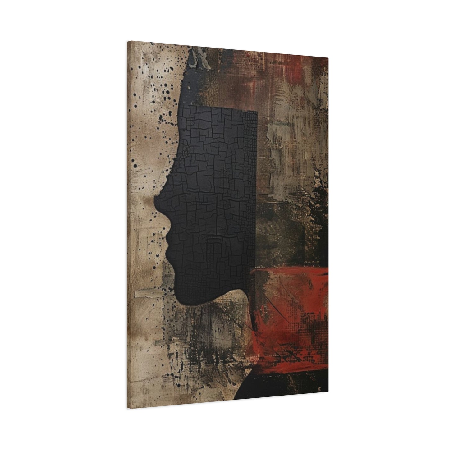 Face Silhouette Modernism Wall Art & Canvas Prints