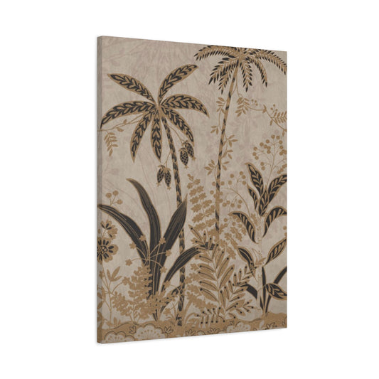 Brown Color Small Palm Tree Wall Art & Canvas Prints