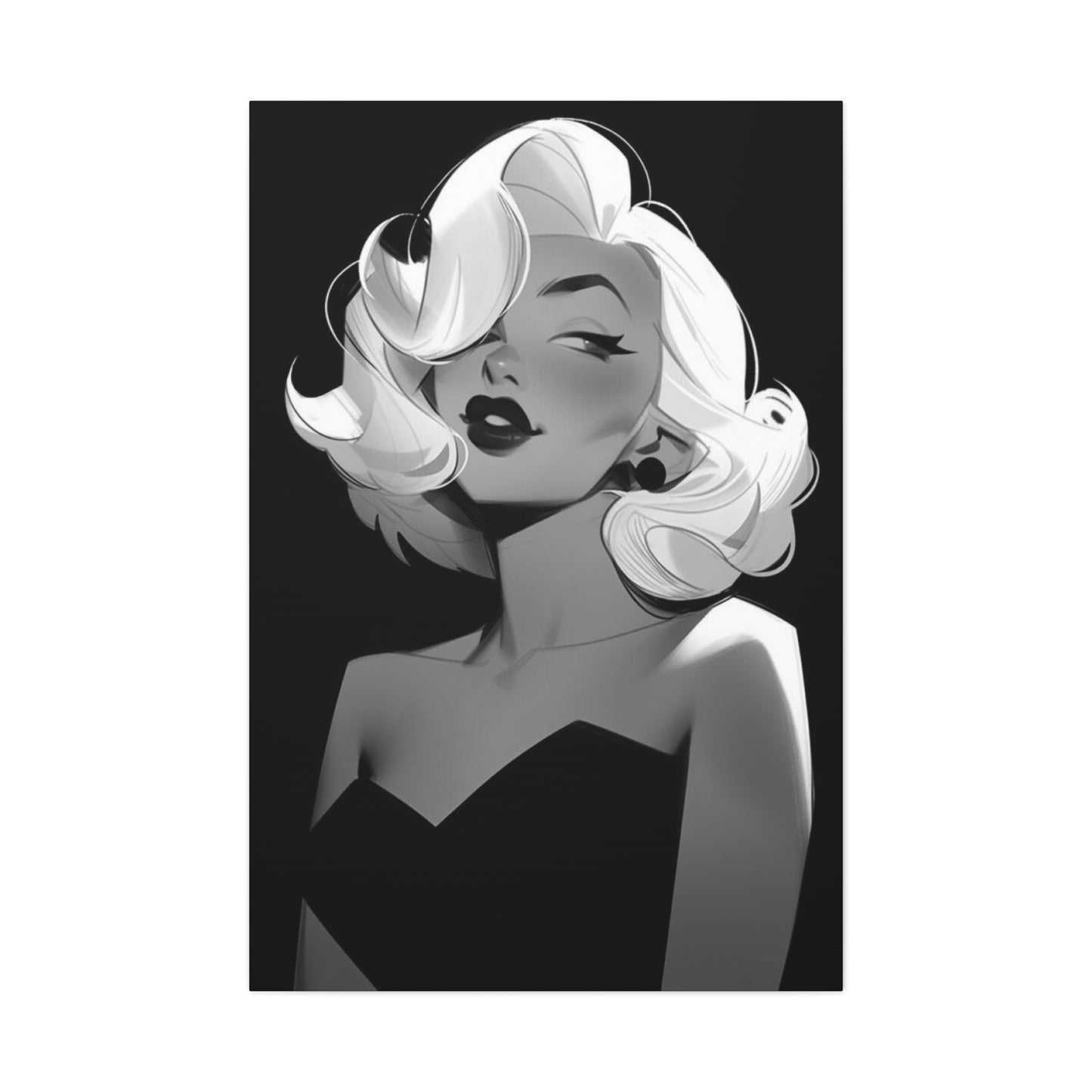 Beautiful Marilyn Monroe Cartoon Wall Art & Canvas Prints