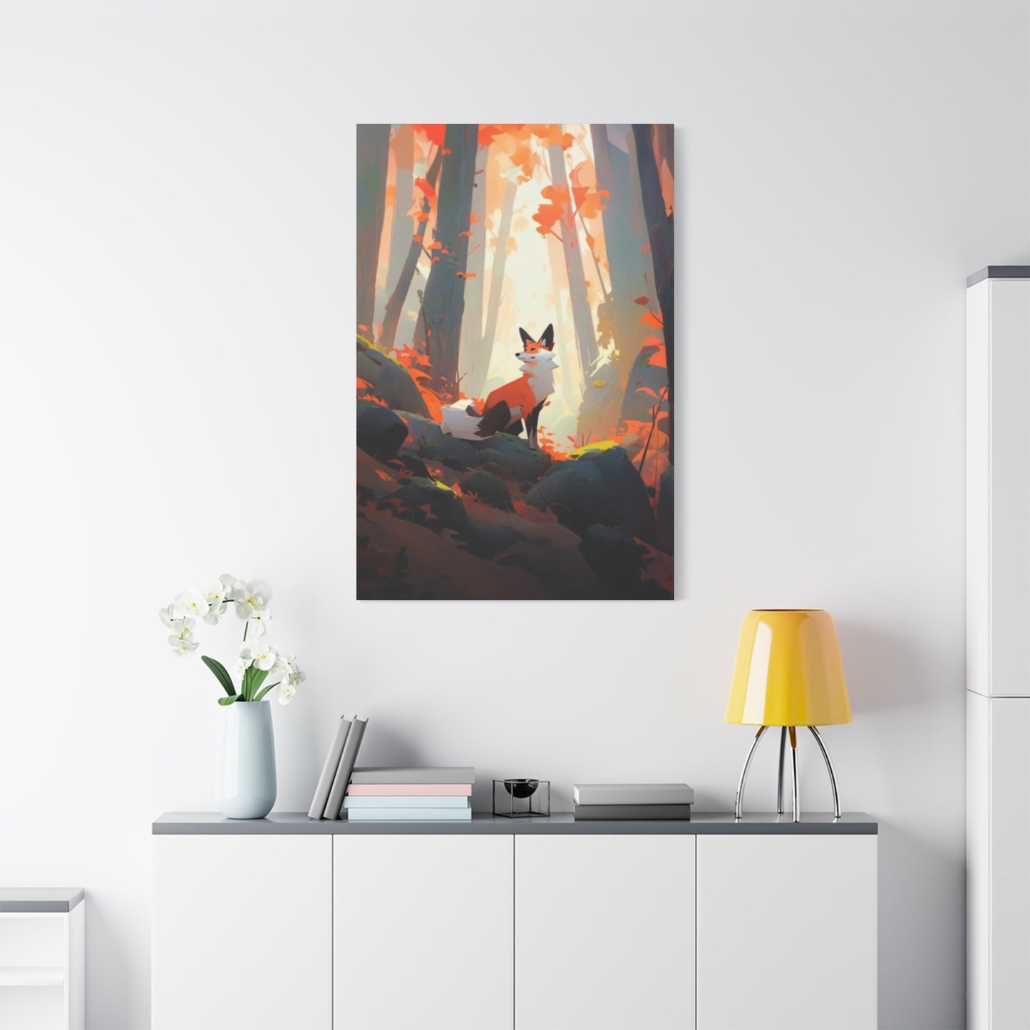 Fox in Forest Wall Art & Canvas Prints