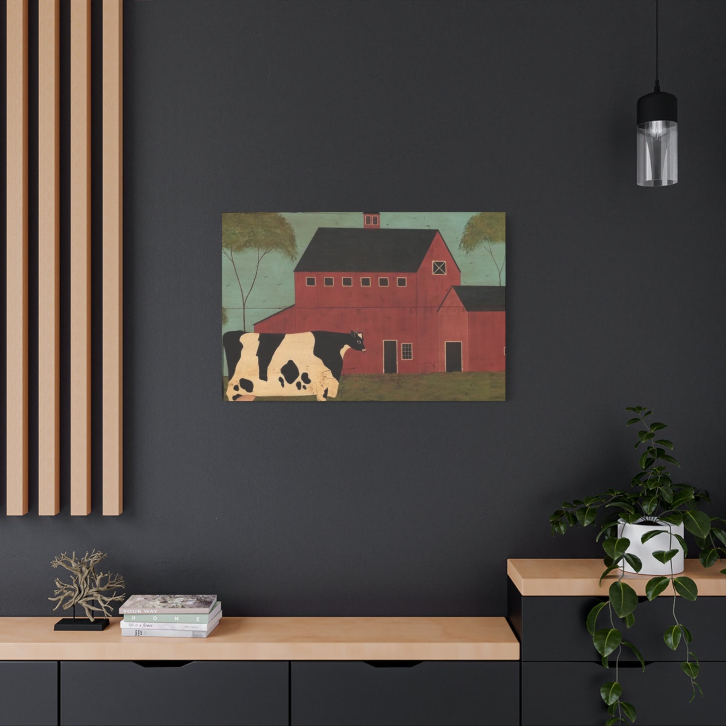 Cow in The Farm Kimble Warren Wall Art & Canvas Prints