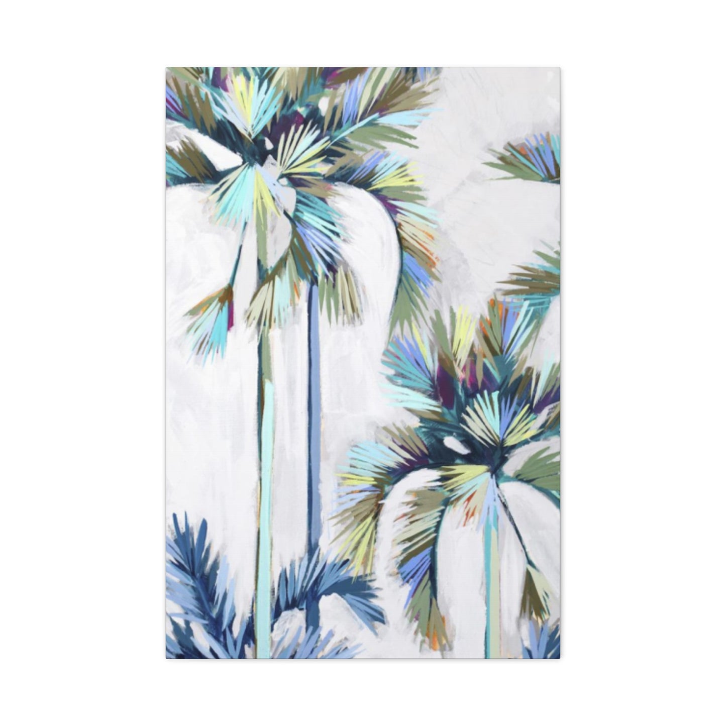 Negative Image Palm Tree Wall Art & Canvas Prints