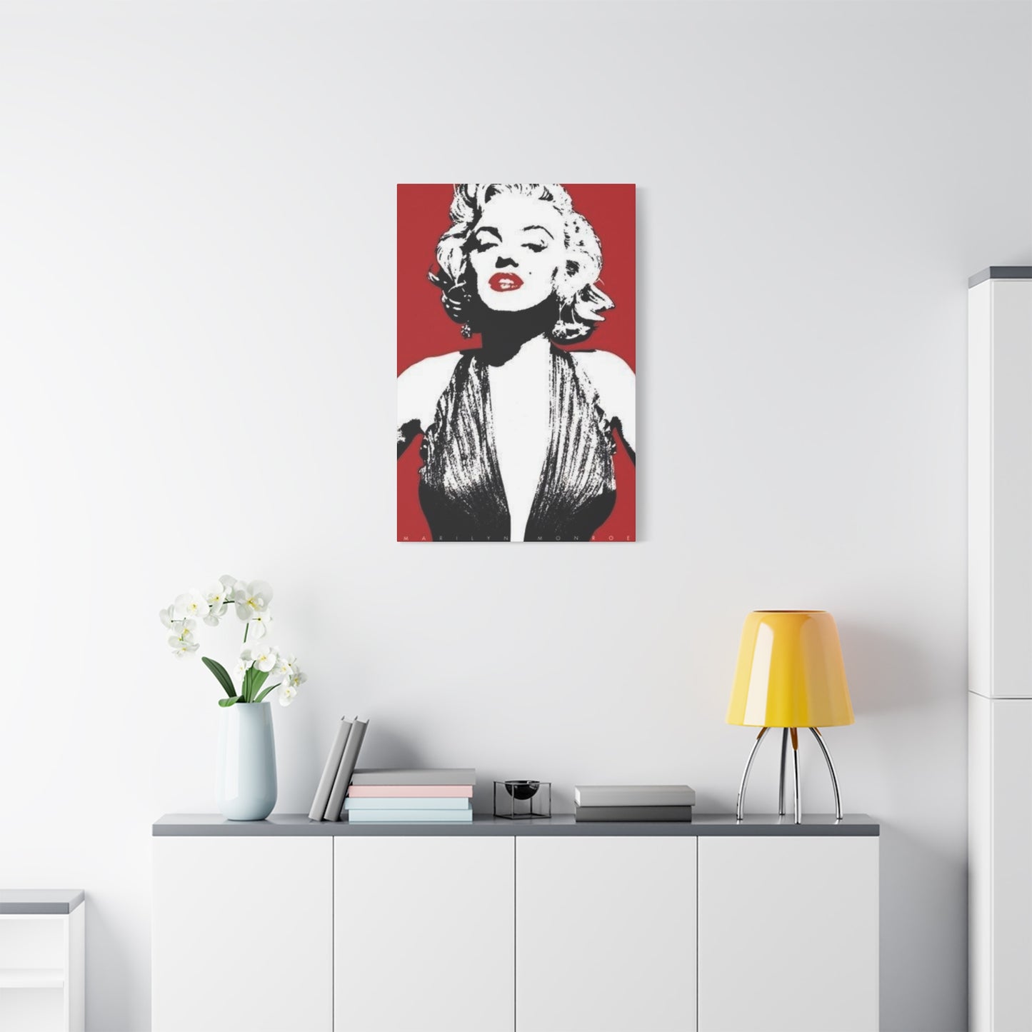 Red Poster Marilyn Monroe Wall Art & Canvas Prints