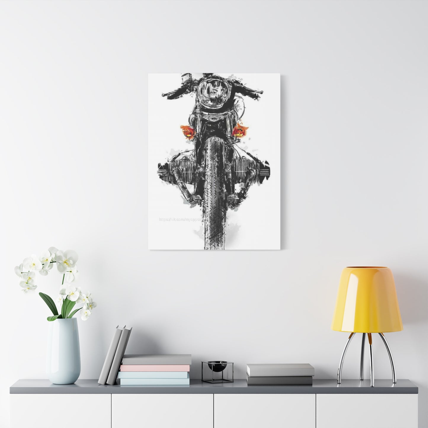 Boxer Engine Bike Poster Motorcycle Wall Art & Canvas Prints