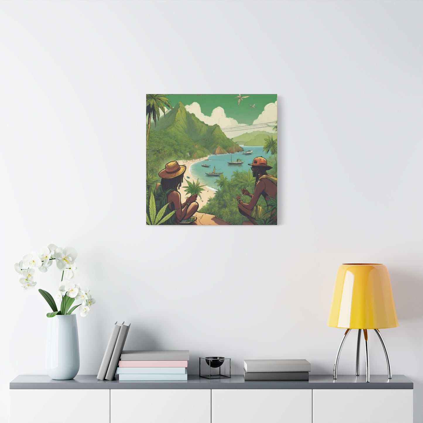 Cannabis Island Marijuana Wall Art & Canvas Prints