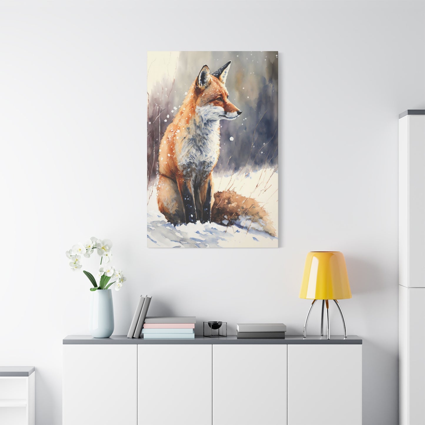 Snow Red Fox Wall Art & Canvas Prints