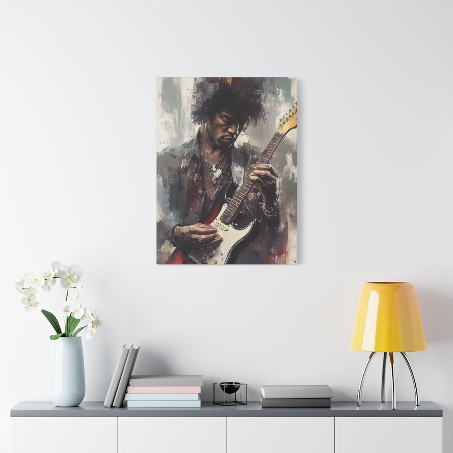 Jimi Hendrix Playing Guitar Wall Art & Canvas Prints