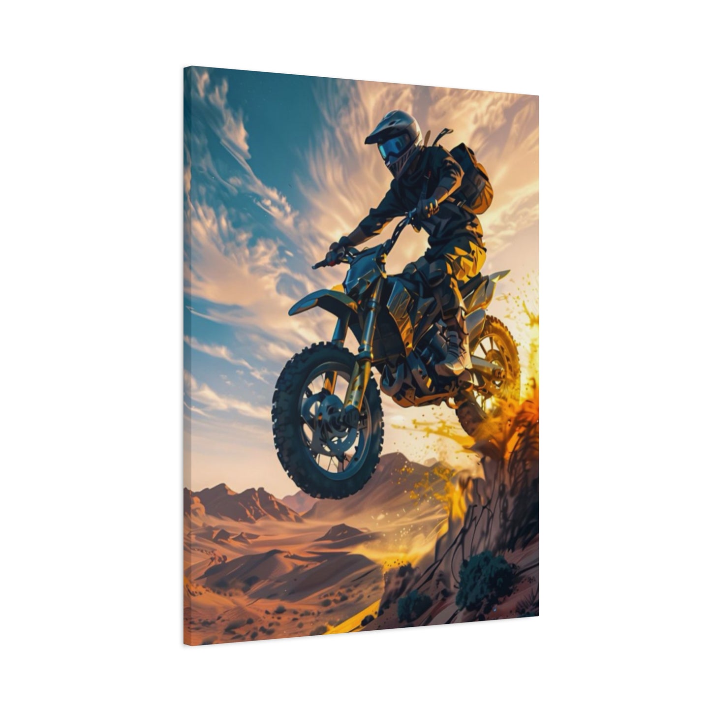 Bike Riding Motorcycle Wall Art & Canvas Prints