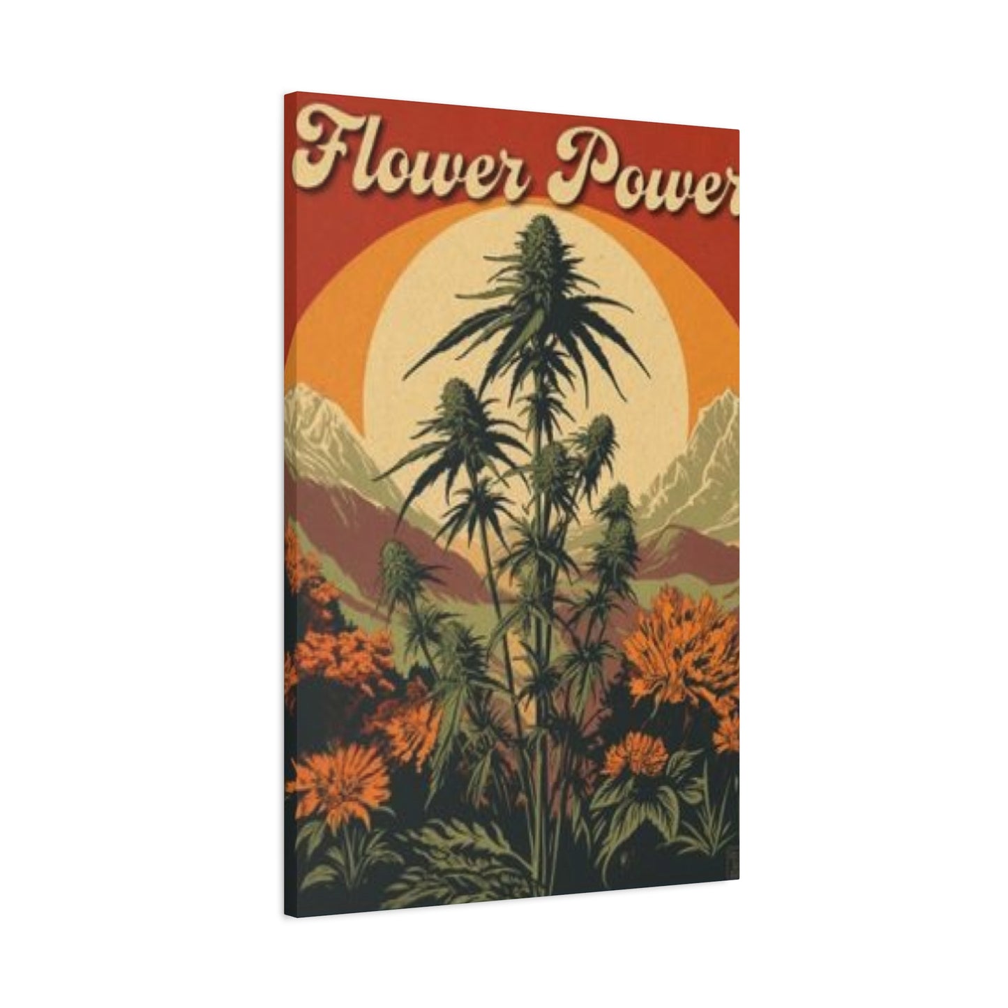 Flower Power Marijuana Wall Art & Canvas Prints