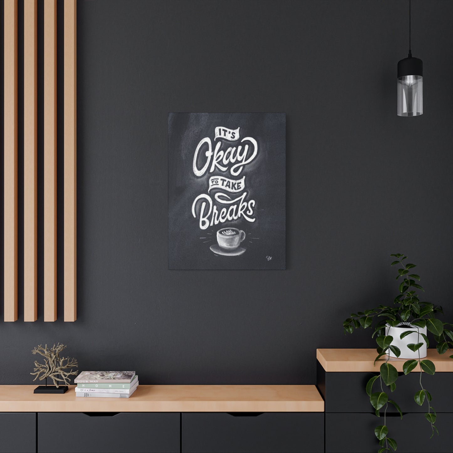 Coffee Chalkboard Wall Art & Canvas Prints