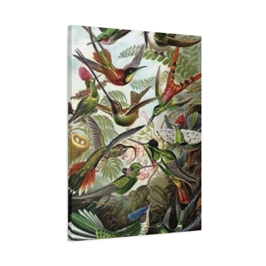 Humming Birds Painting Wall Art & Canvas Prints