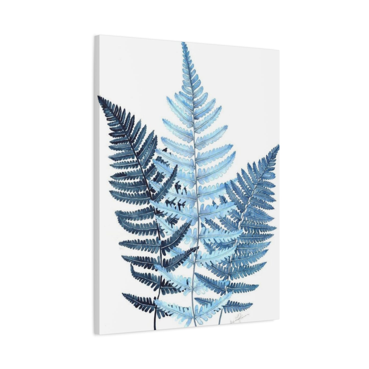 Blue Leaves Entryway Wall Art & Canvas Prints