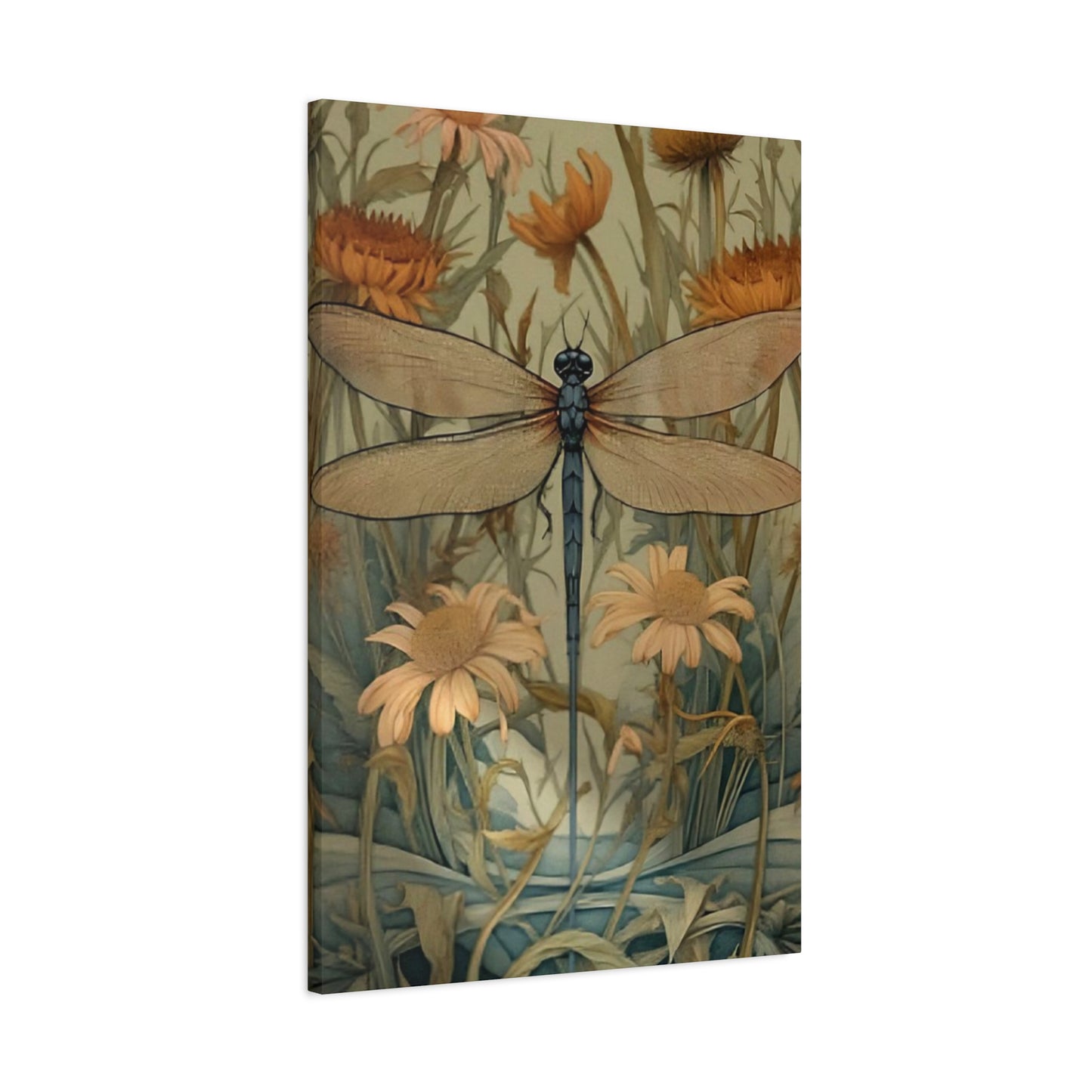 Brown Wing Dragonfly Wall Art & Canvas Prints