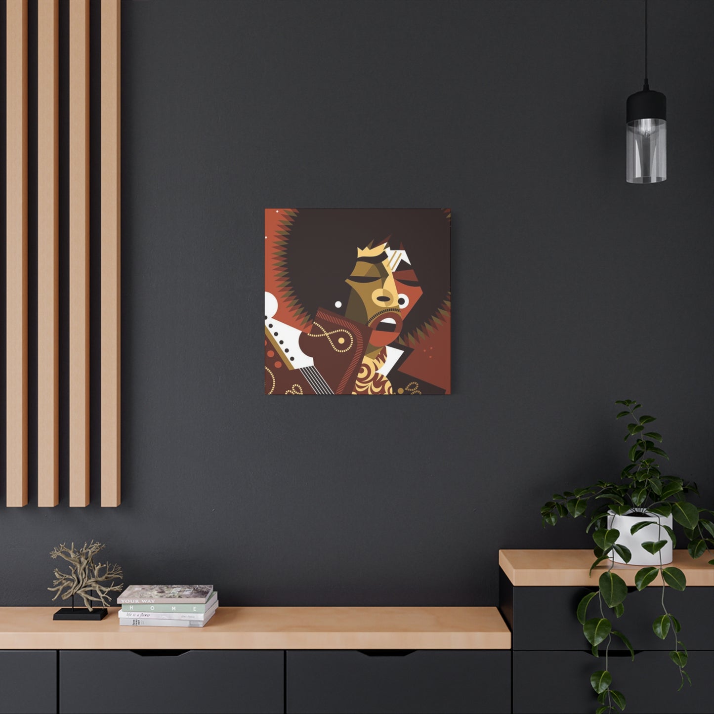 Jimi Hendrix Cartoon Poster Wall Art & Canvas Prints