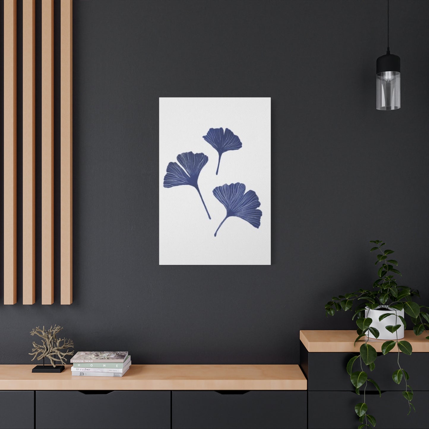 Blue Gingko Entryway Wall Art & Canvas Prints