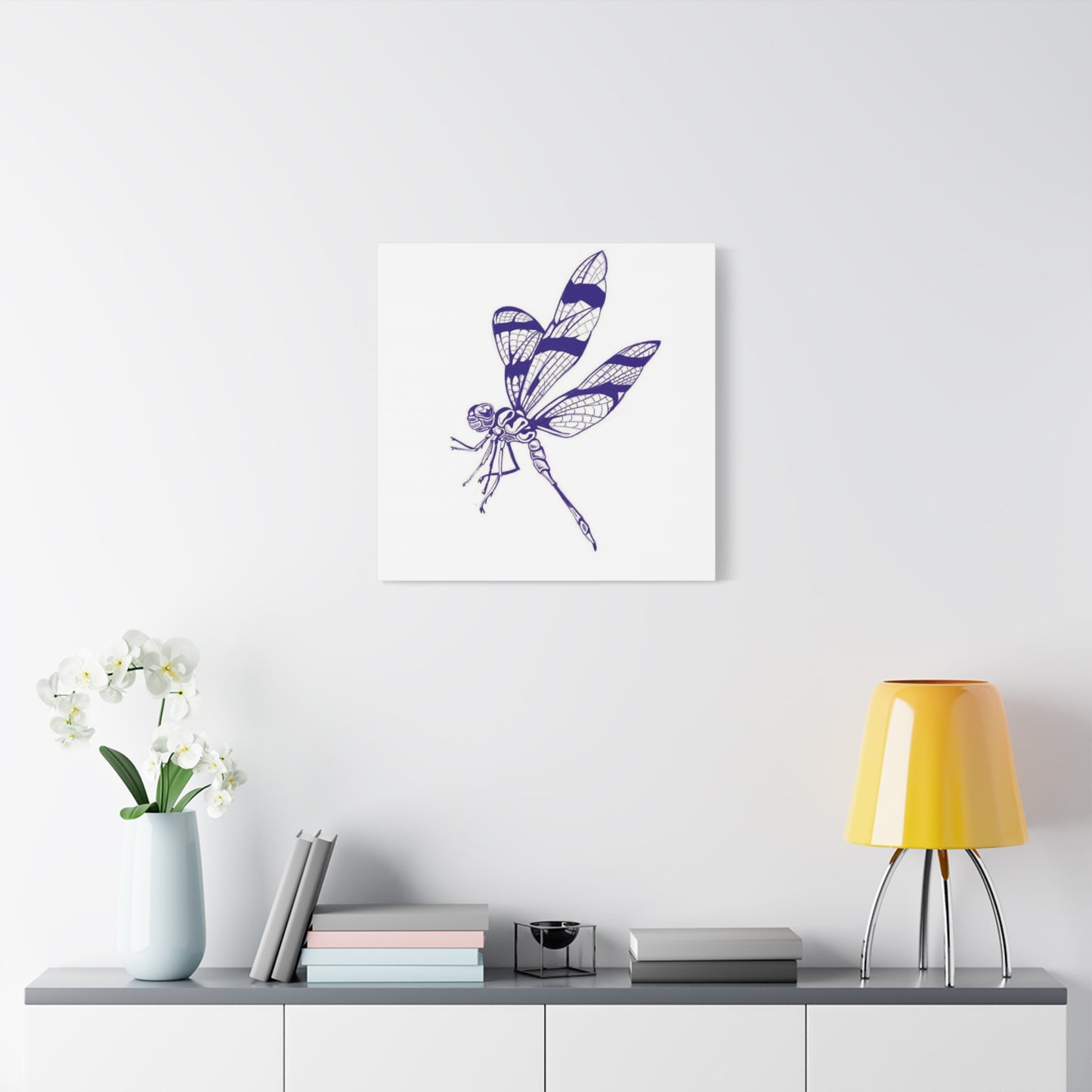 Blue Design Dragonfly Wall Art & Canvas Prints