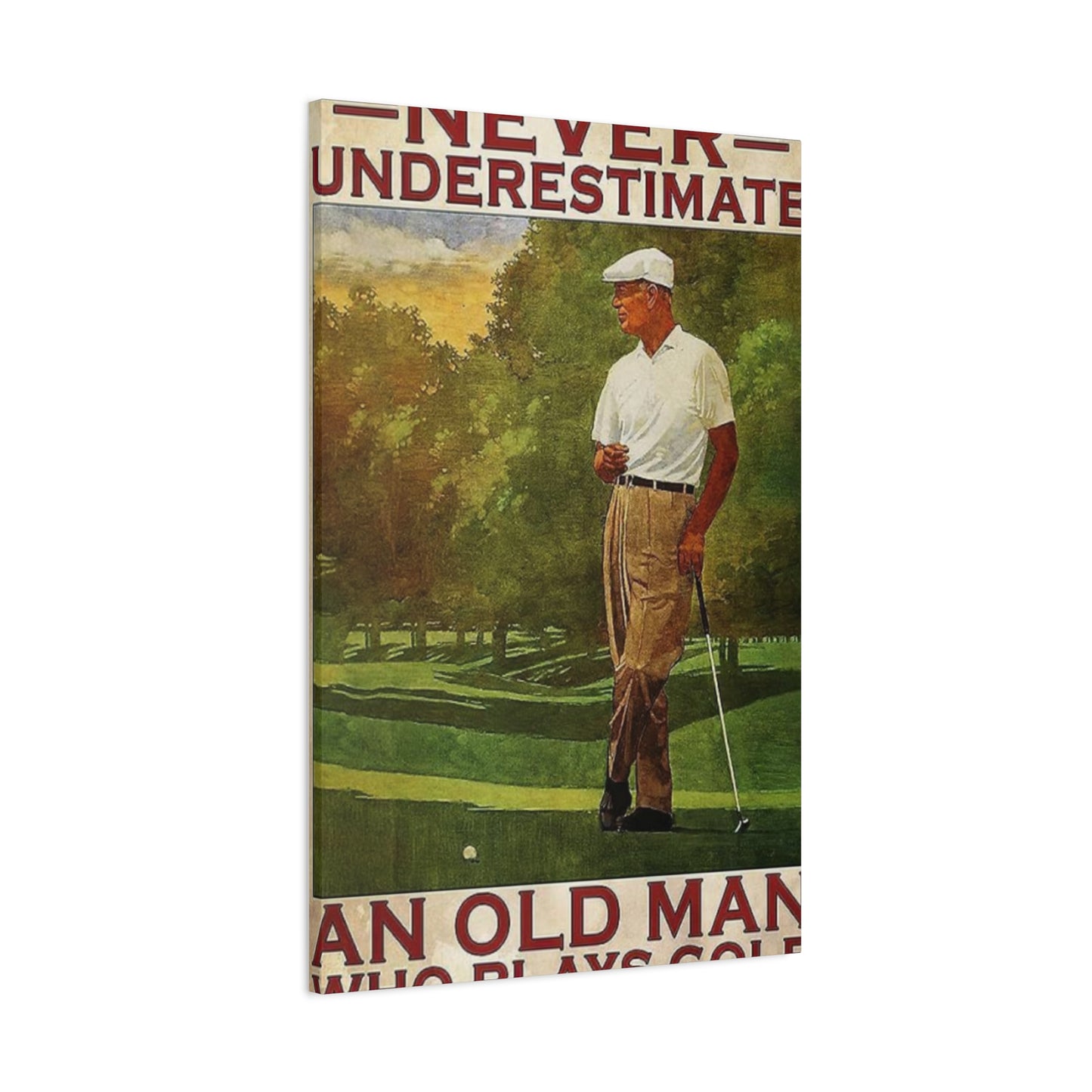 Golf Poster Man Cave Decor Wall Art & Canvas Prints