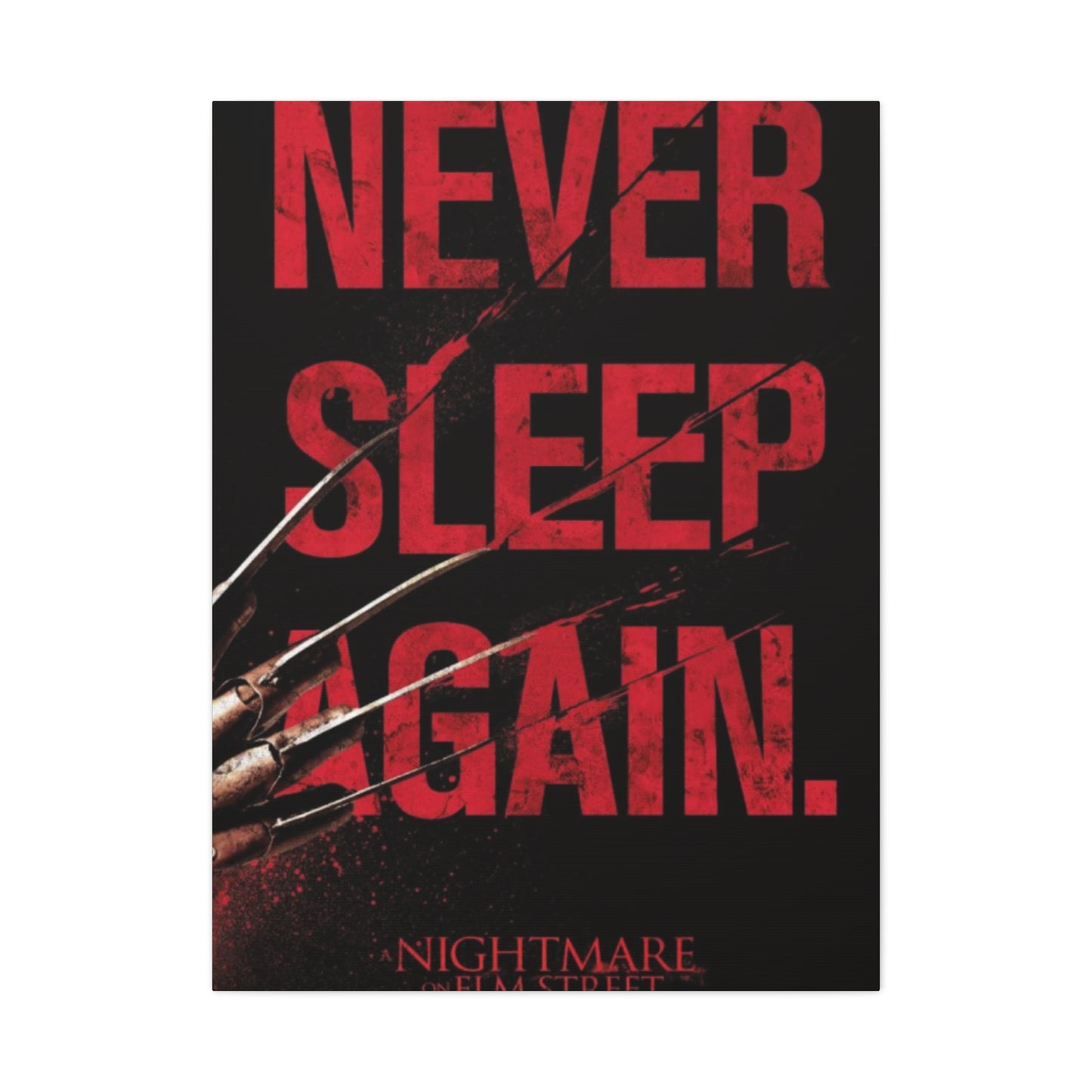 Never Sleep Again Horror Wall Art & Canvas Prints