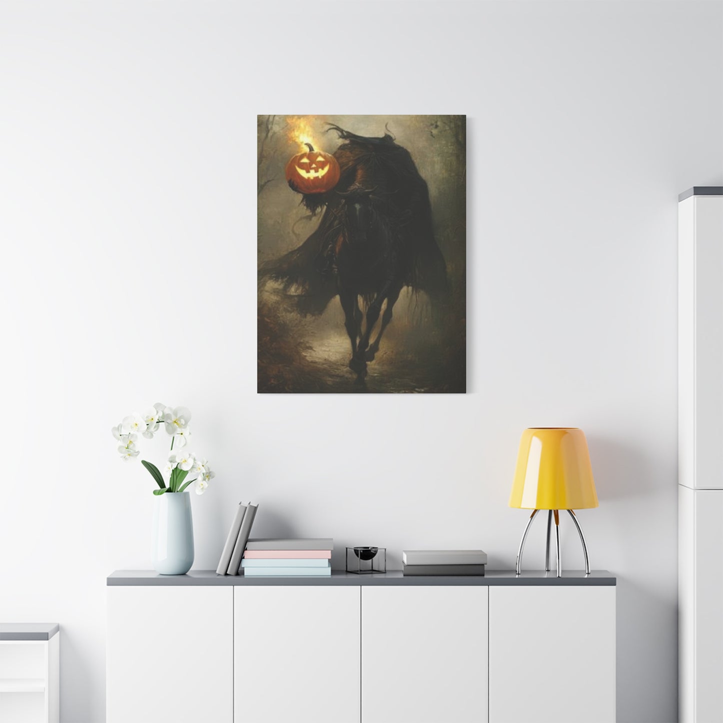 Halloween Horse Rider Wall Art & Canvas Prints