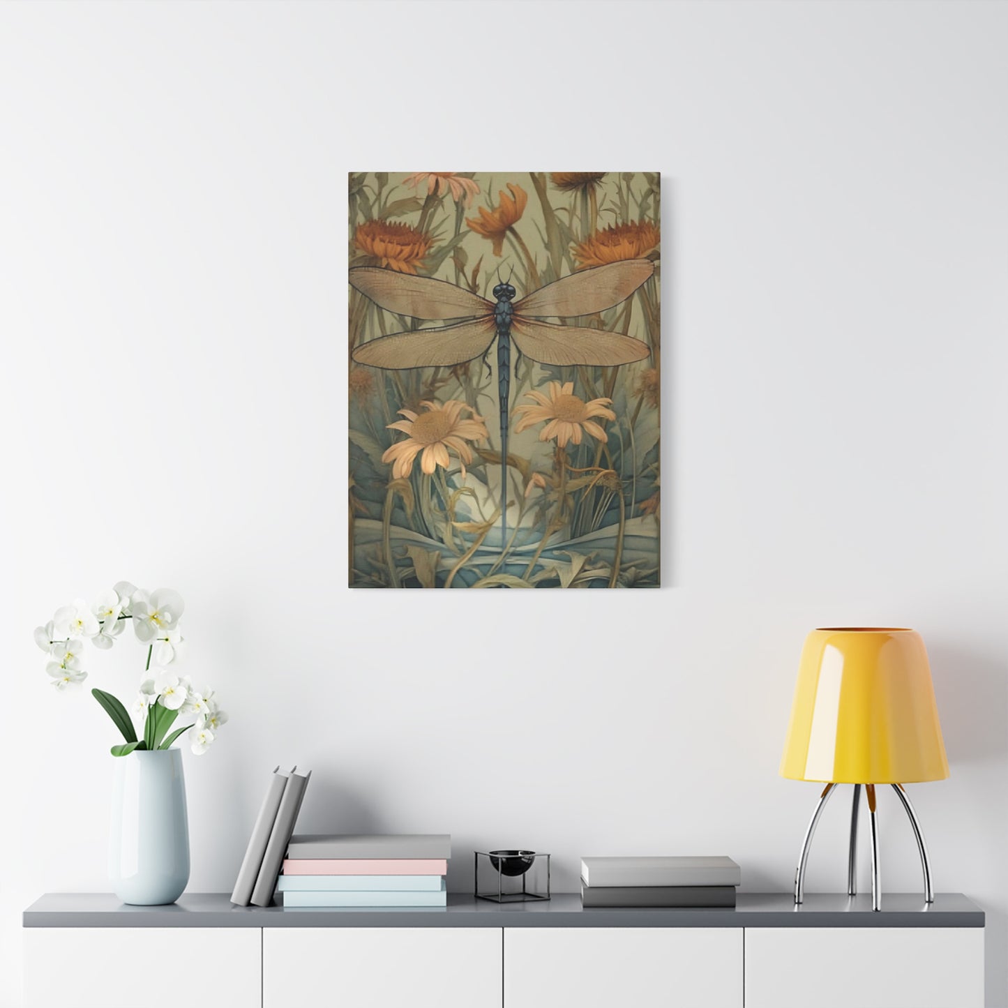 Brown Wing Dragonfly Wall Art & Canvas Prints